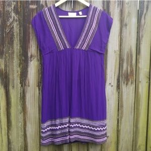 ⛱ Kimchi Blue  Boho Purple Bead Dress